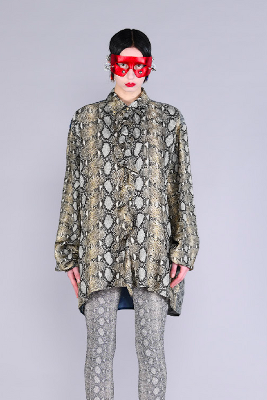 Barbara Bologna Snake Skin Arezzo blouse, Lili The First boutiques DC and NY