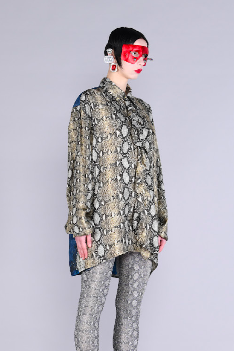 Barbara Bologna Snake Skin Arezzo blouse