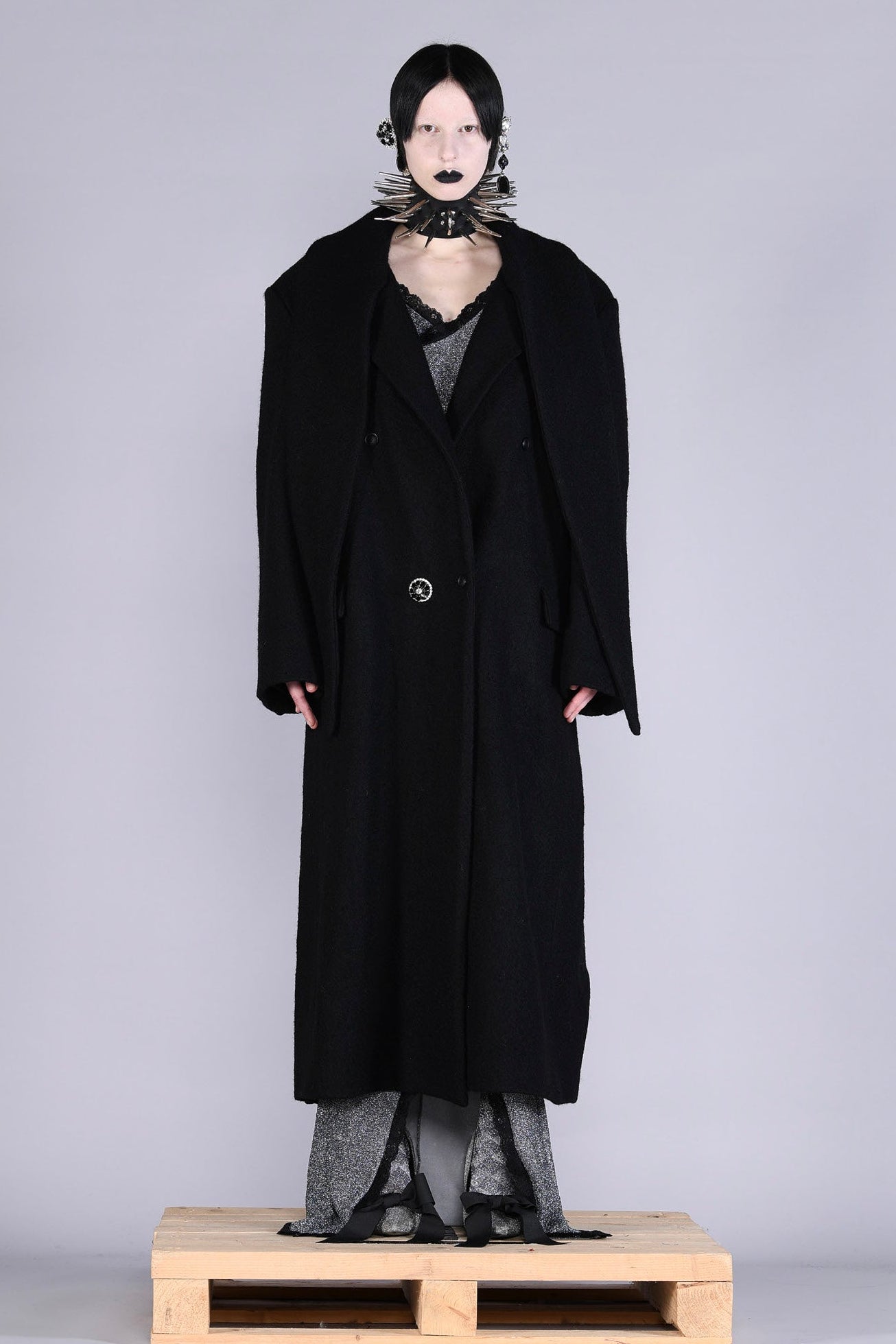 Barbara Bologna Tanaro Long Black Coat - Lili the First Boutique NYC