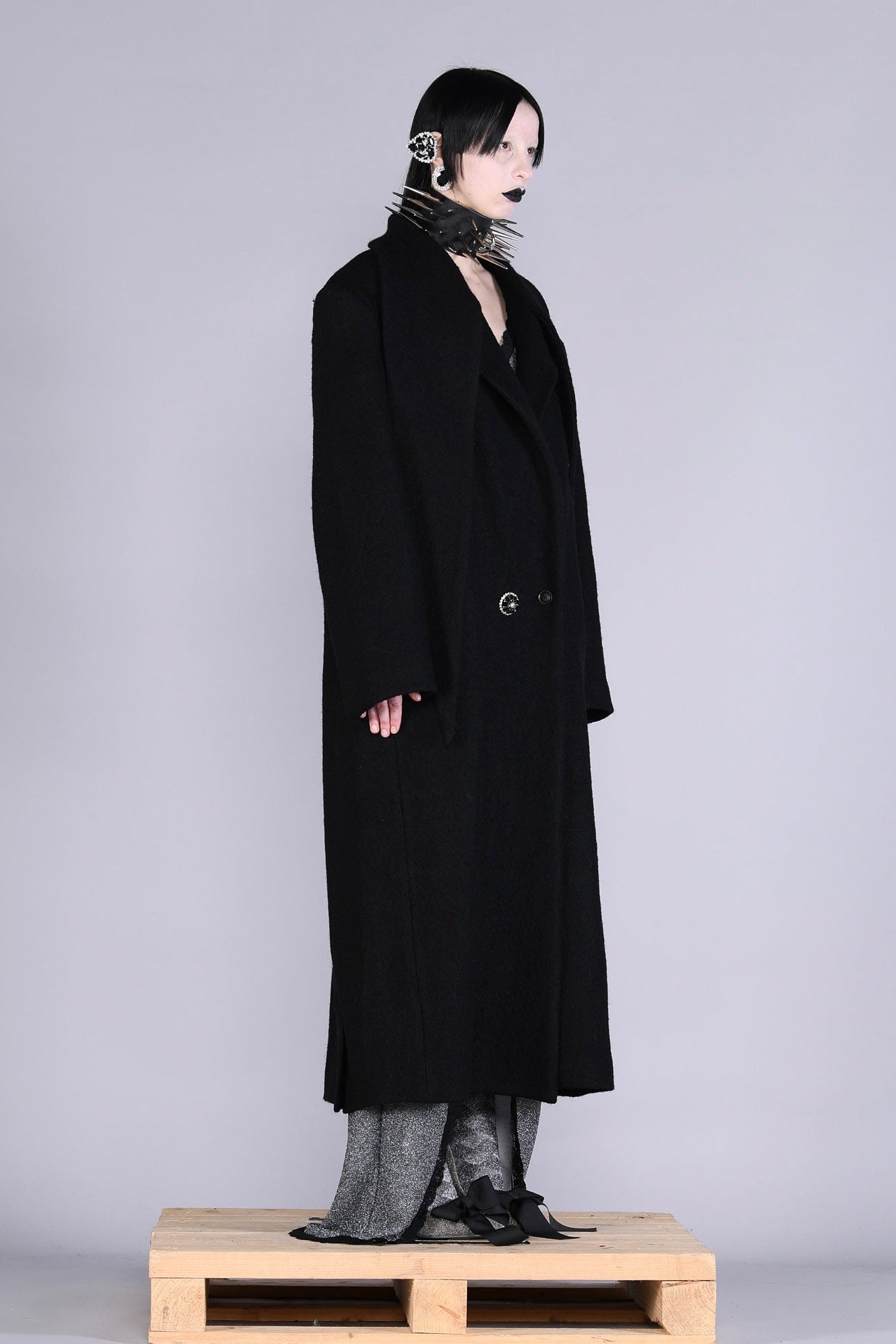 Barbara Bologna Tanaro Long Black Coat - Lili the First Boutique NYC