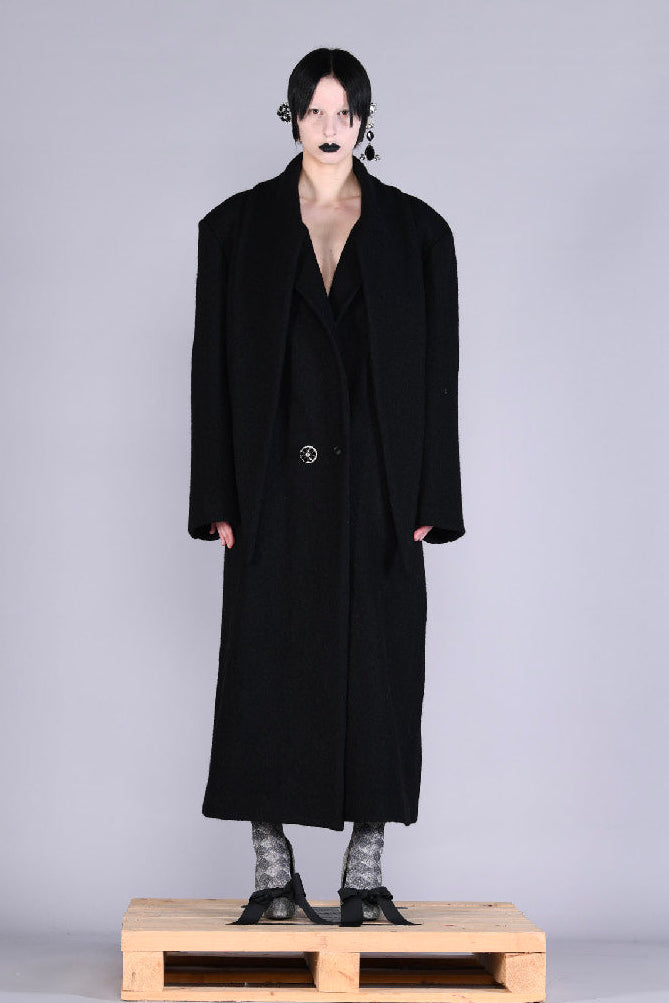 Barbara Bologna Tanaro Long Black Coat - Lili the First Boutique NYC