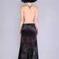 Barbara Bologna crushed velvet skirt