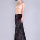Barbara Bologna crushed velvet skirt