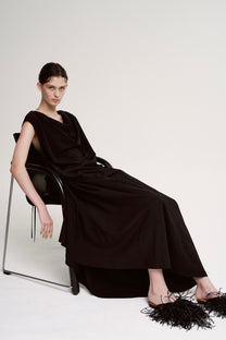 Black Maxi Dress Asparagus