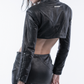 CHRONOS CORPS DECKARD CROPPED LEATHER JACKET - LILI THE FIRST BOUTIQUE