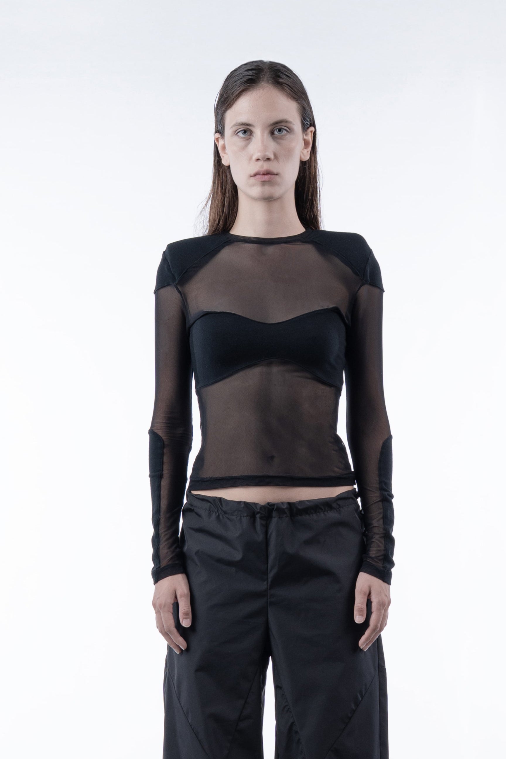 CHRONOS CROPS BRA MESH TOP 