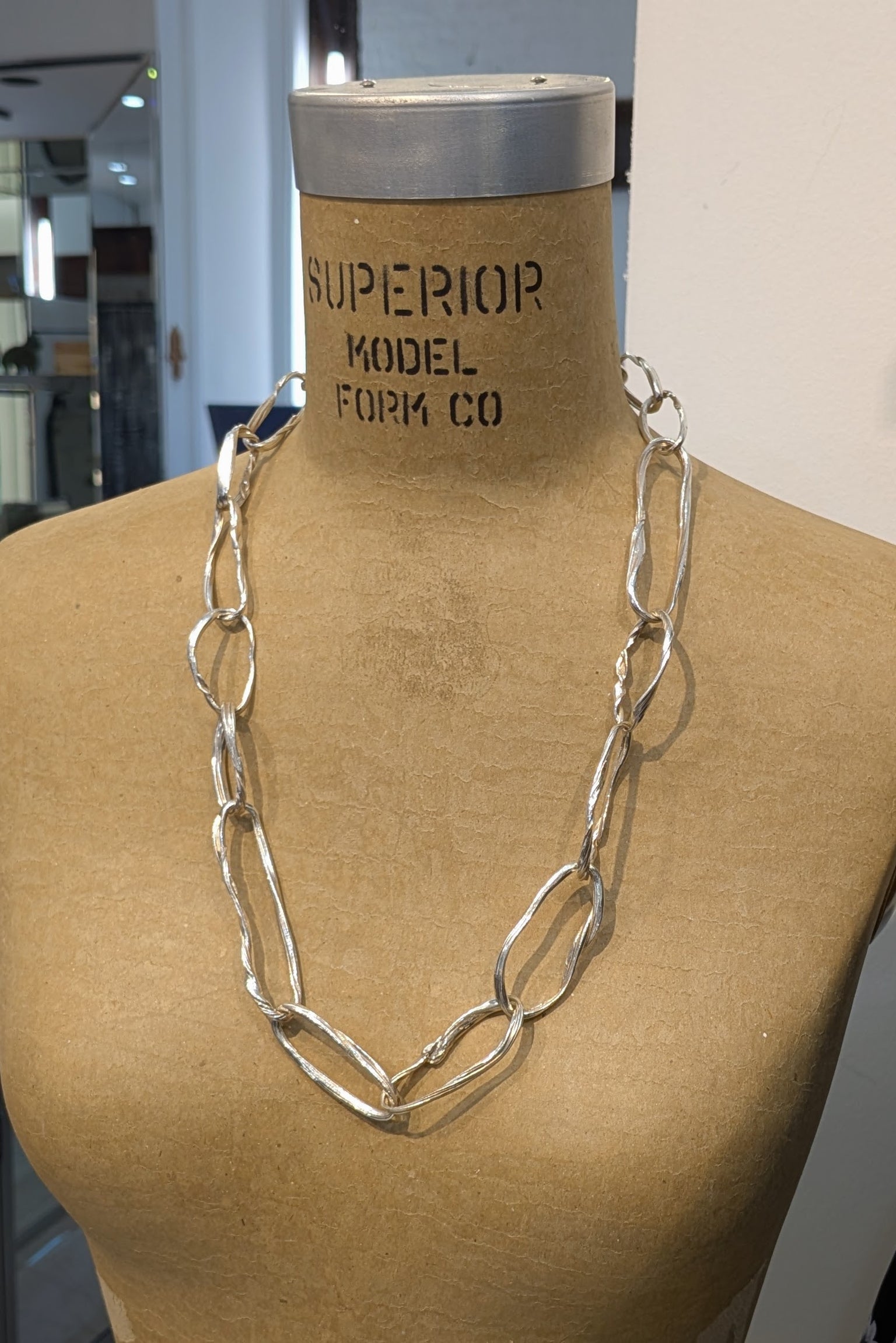 Chain links necklace - Mitsuro Hikime - oval loops