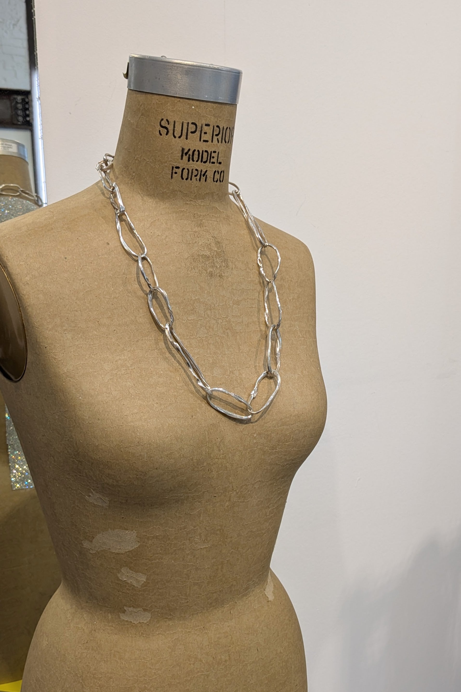 Chain links necklace - Mitsuro Hikime - oval loops