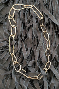 Chain links necklace - Mitsuro Hikime - oval loops