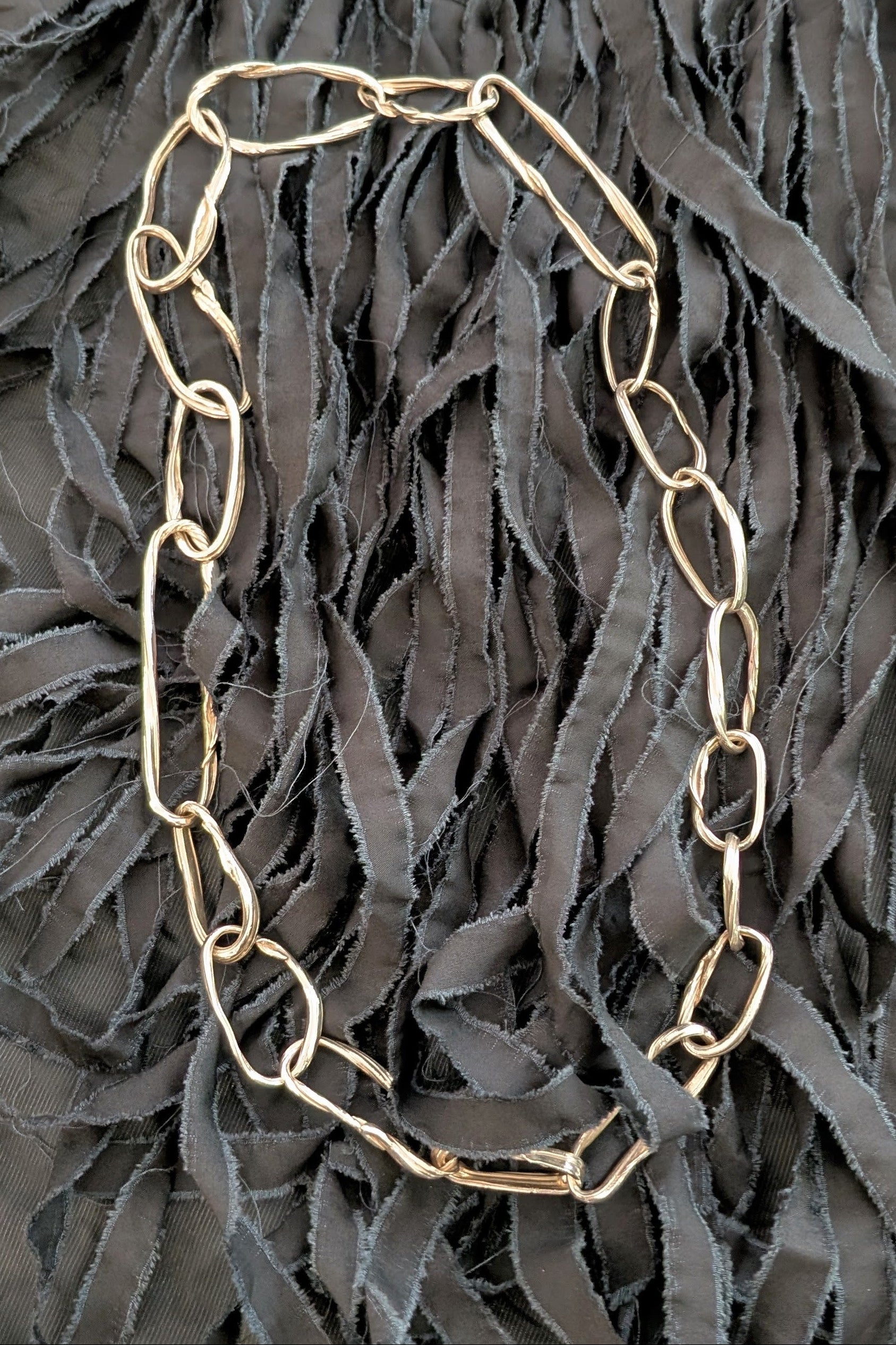 Chain links necklace - Mitsuro Hikime - oval loops