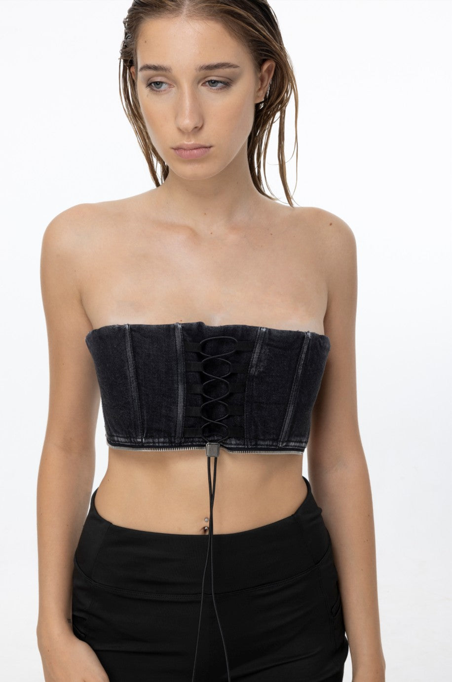 Chronos Corps - Bustier - Modular - Corset - Denim