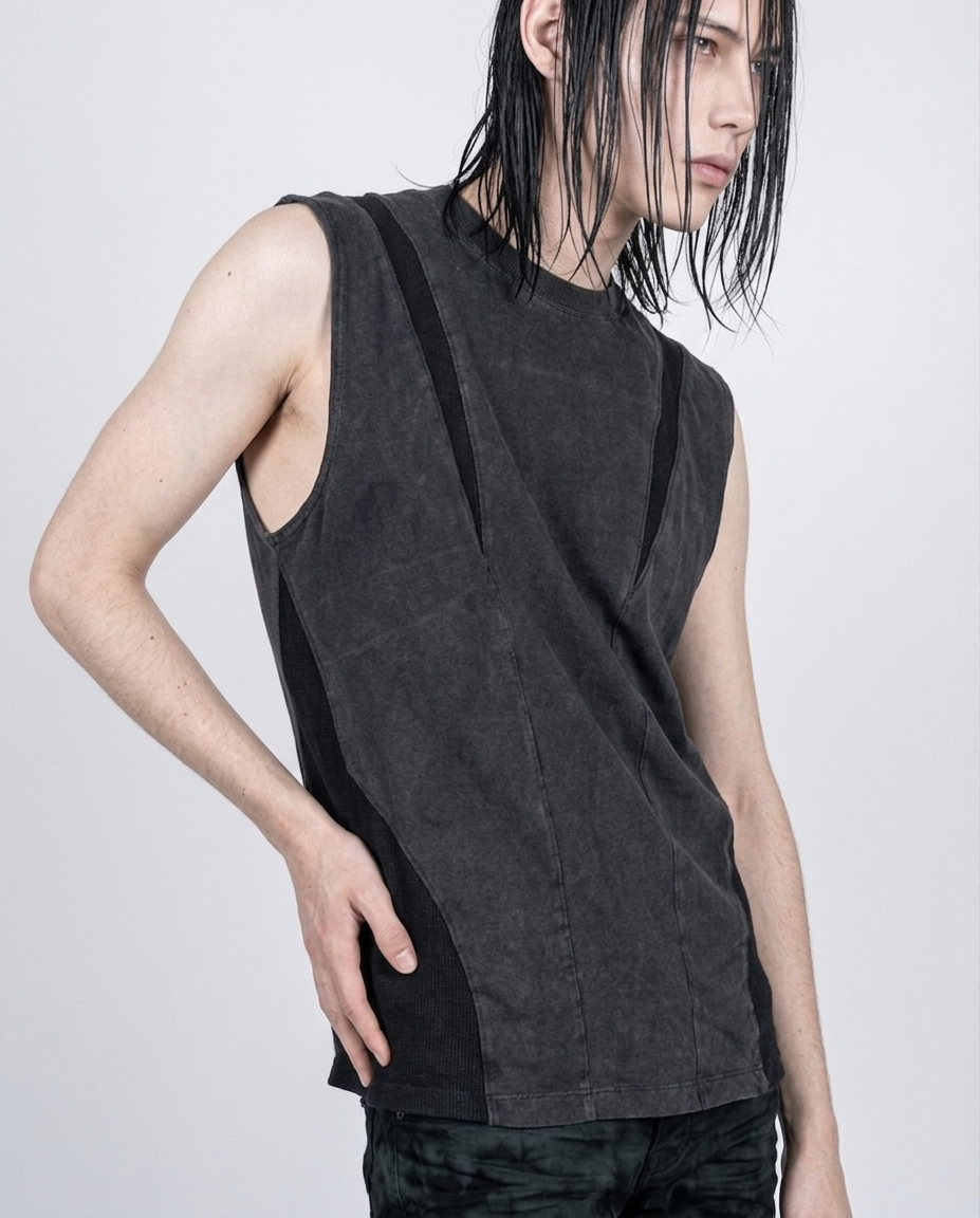 Chronos Corps - Tank top - Oversized - Corset - Cotton
