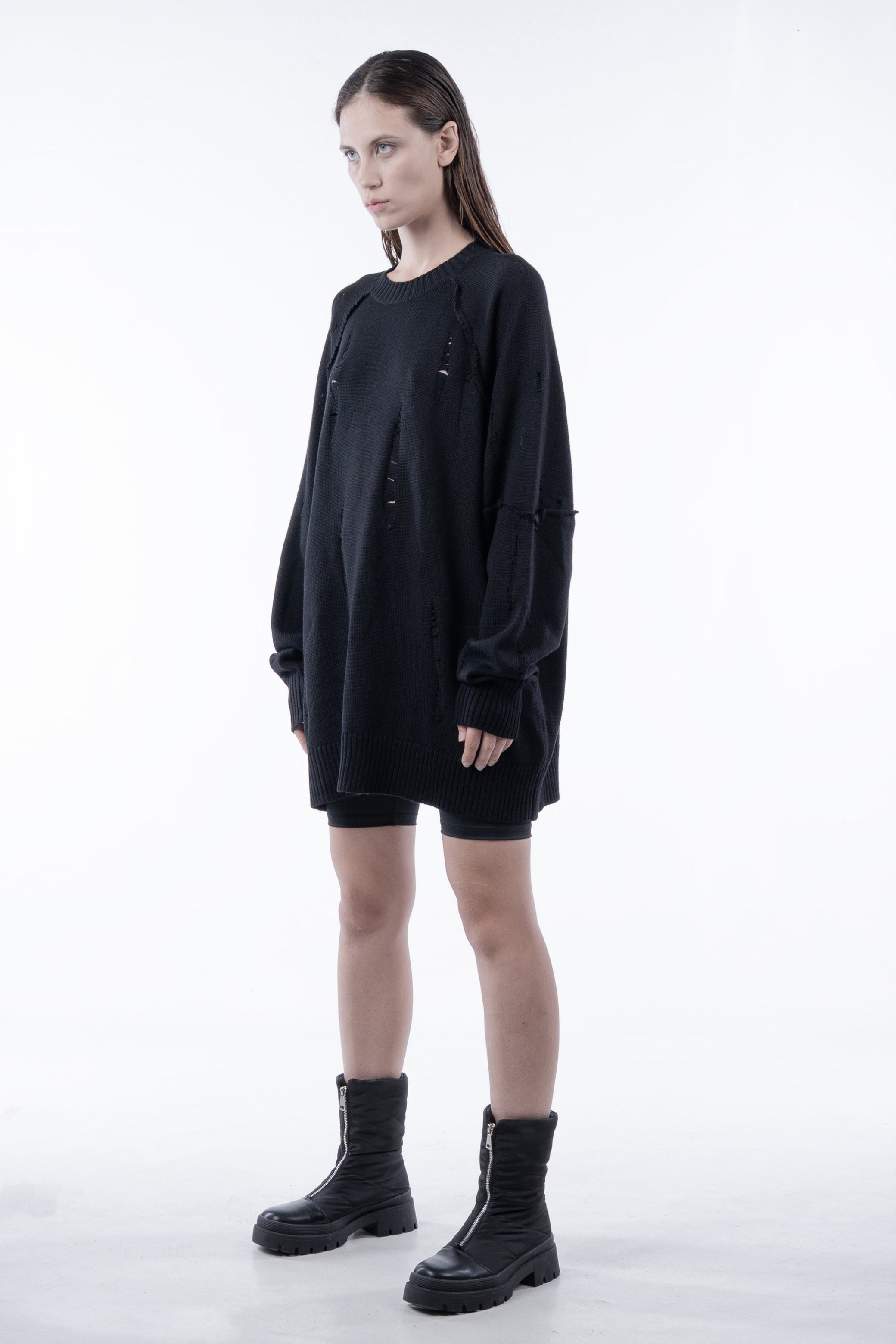 Chronos Corps Distressed Sweater