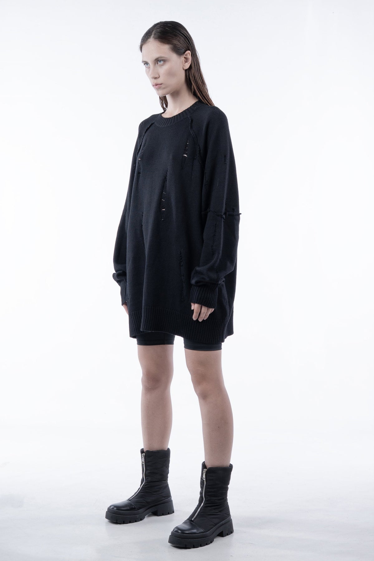 Chronos Corps Distressed Sweater
