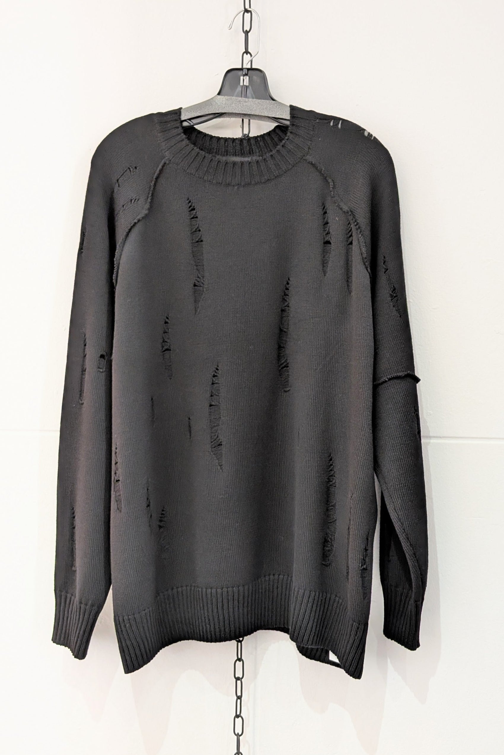 Chronos Corps Distressed Merino Wool Sweater, LiLi The First boutique NYC