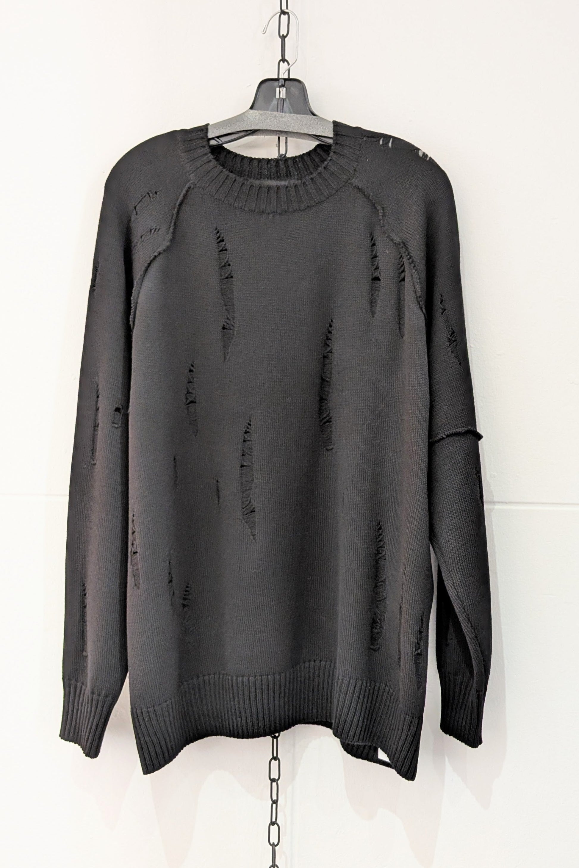 Chronos Corps Distressed Merino Wool Sweater, LiLi The First boutique NYC