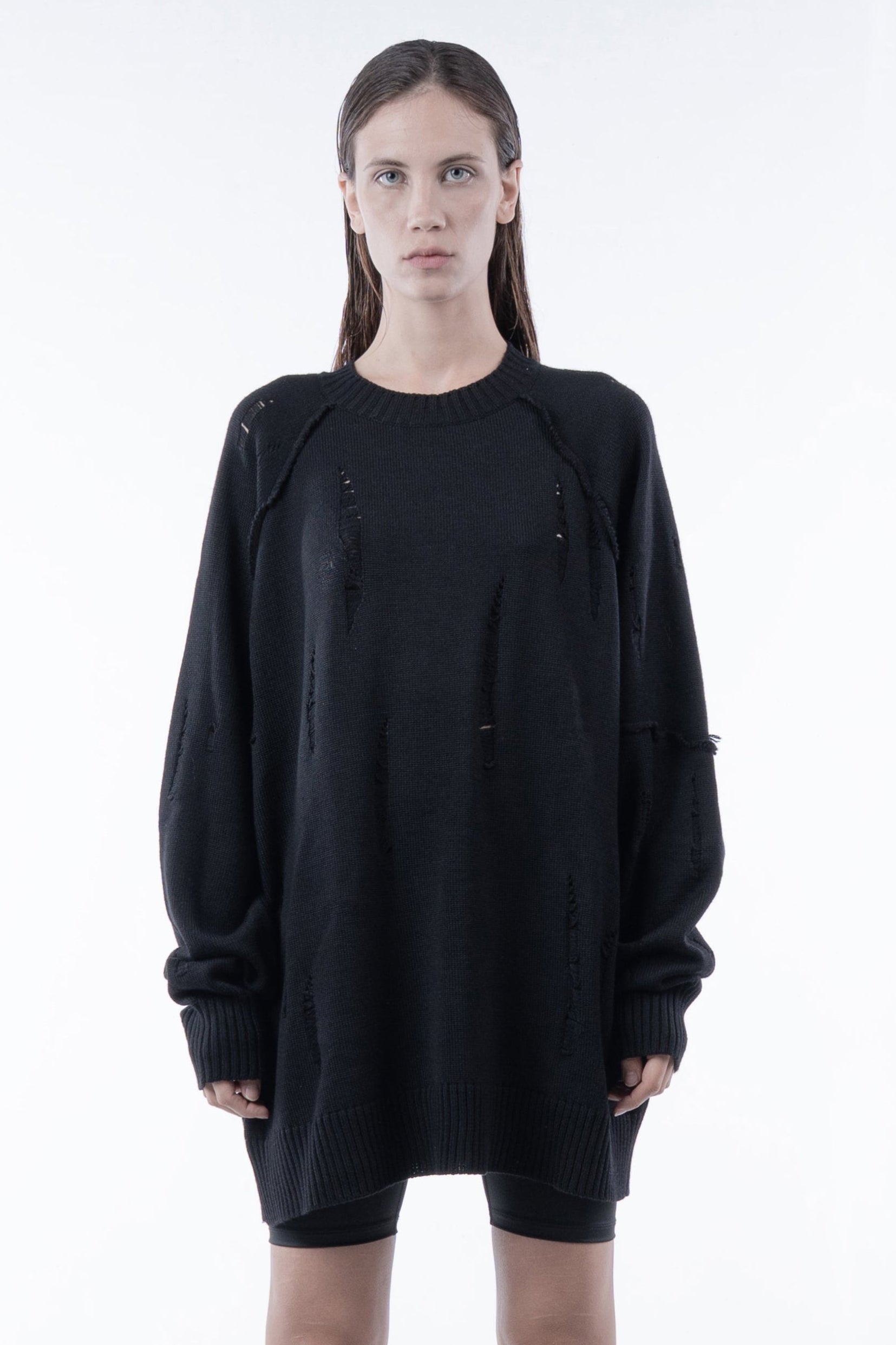 Chronos Corps Distressed Sweater - LiLi The First boutique NYC