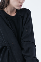 Chronos_Corps Distressed Unisex Oversized Sweater