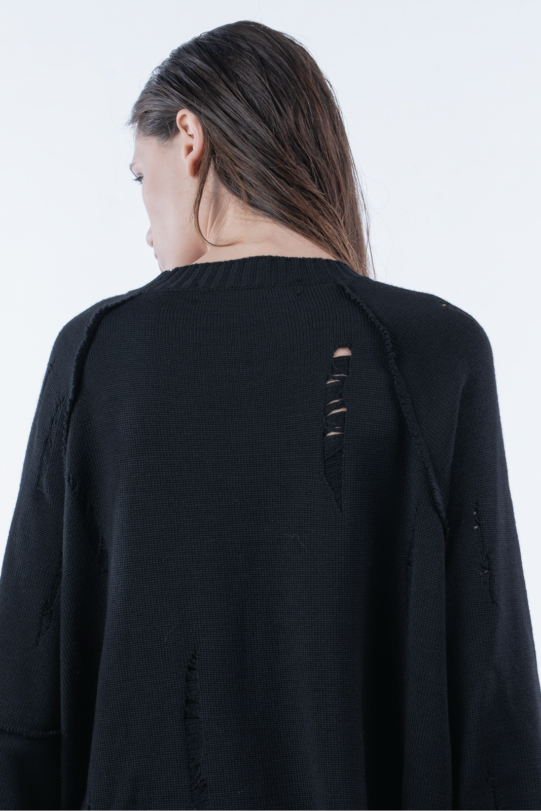 Chronos_Corps Distressed Unisex Oversized Sweater