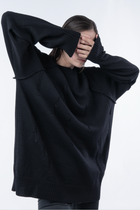 Chronos_Corps Distressed Unisex Oversized Sweater