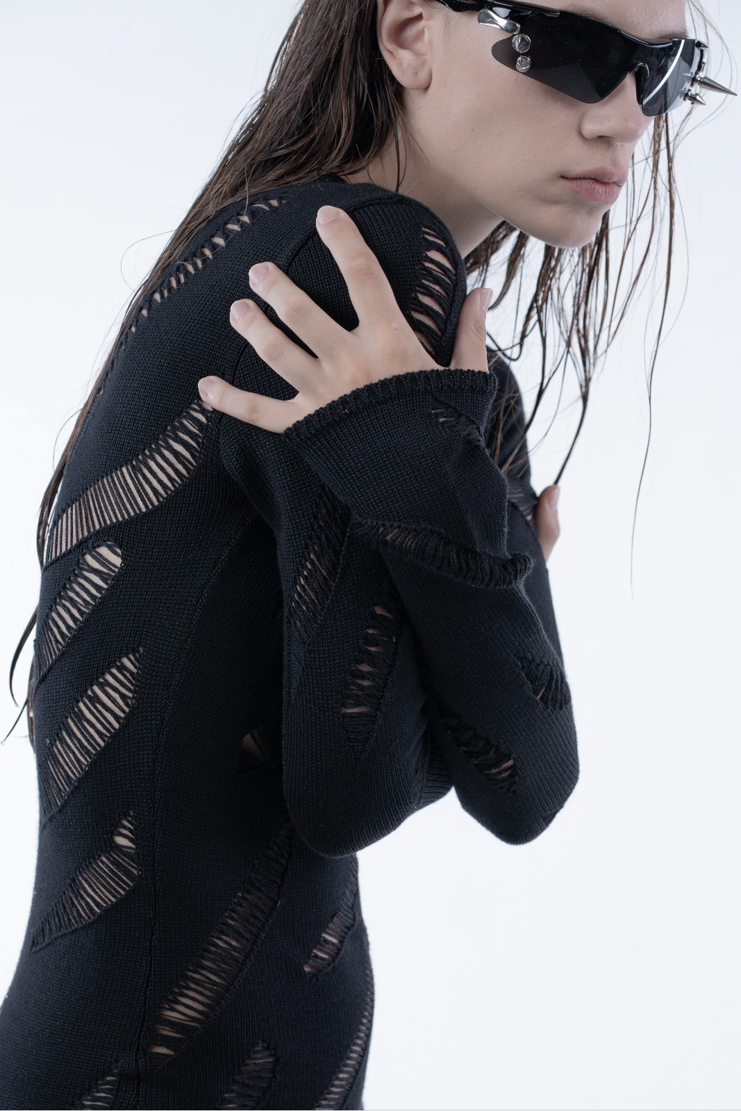 Chronos_Corps_Knitted_Distressed_Dress-5