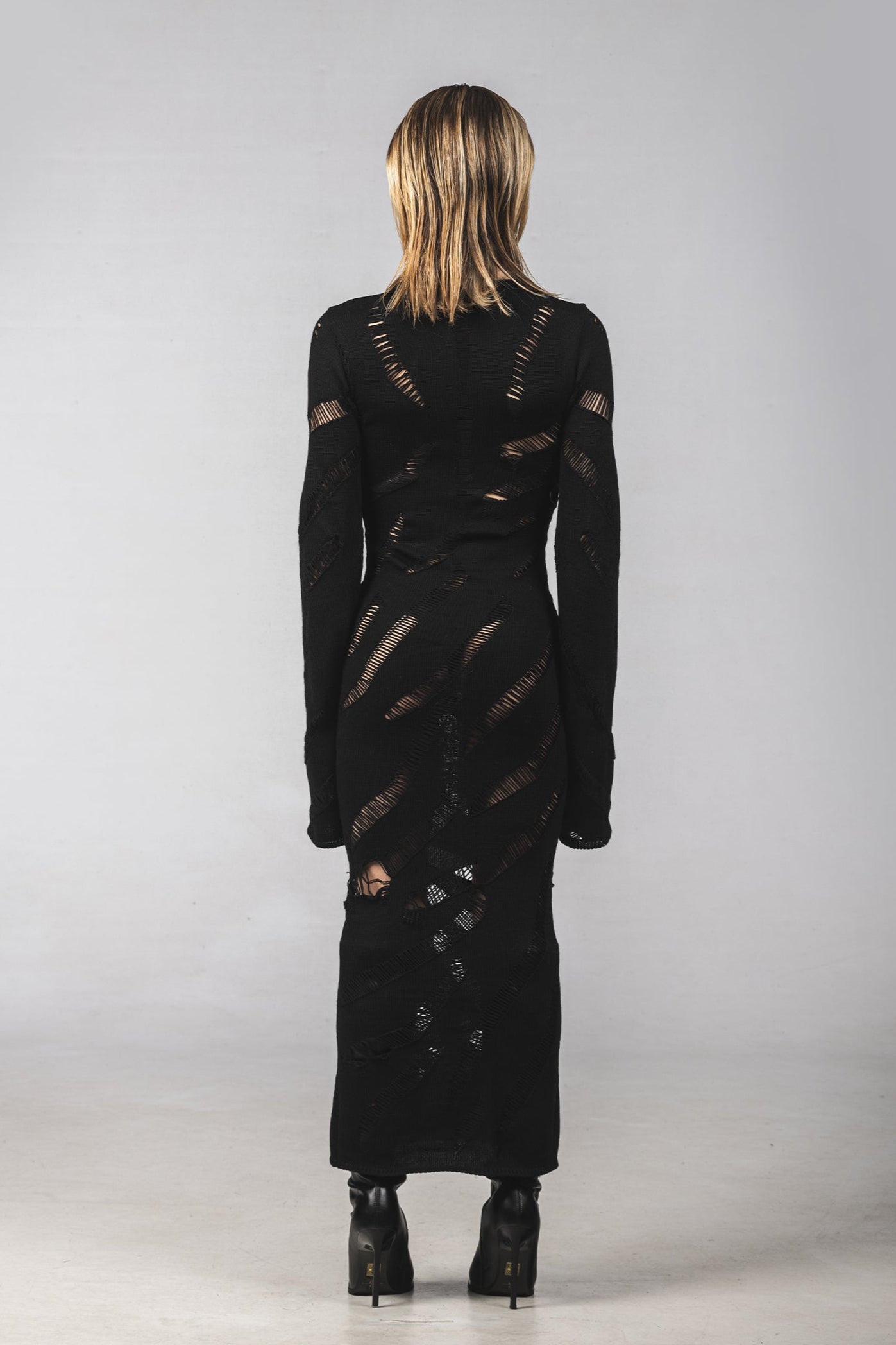 Chronos Corps Knitted Distressed Dress