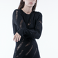 Chronos_Corps_Knitted_Distressed_Dress