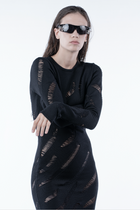 Chronos_Corps_Knitted_Distressed_Dress