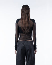 Chronos Corps mesh top bra padded shoulders