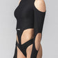 Chronos Crops Thong Bodysuit