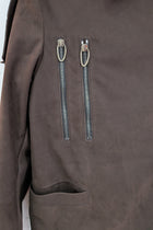 Daniel Basta Brown Leather Coat at LiLi The First boutique NYC