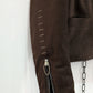 Daniel Basta Brown Leather Coat at LiLi The First boutique NYC
