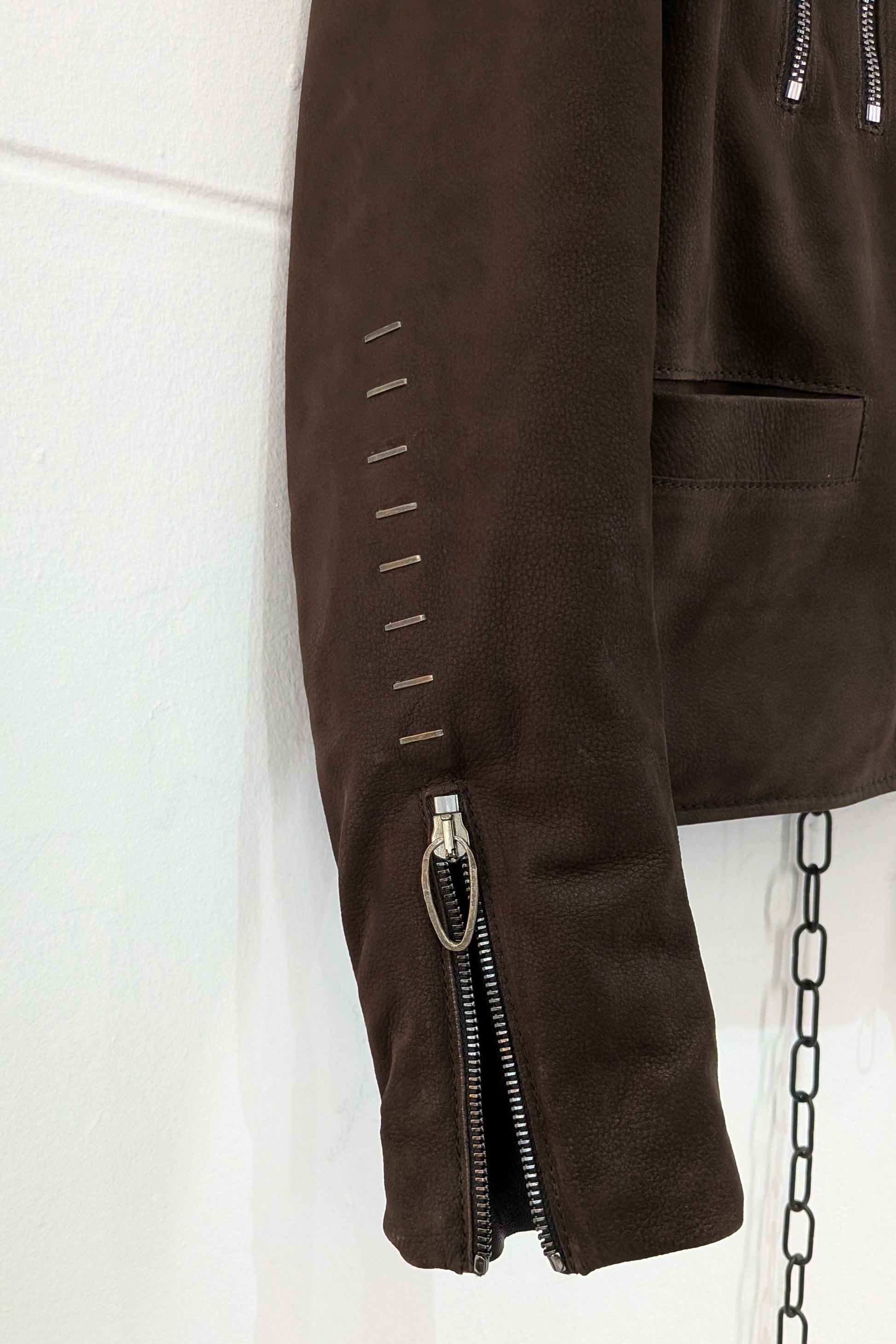 Daniel Basta Brown Leather Coat at LiLi The First boutique NYC