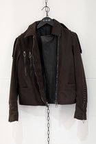 Daniel Basta Brown Leather Coat at LiLi The First boutique NYC