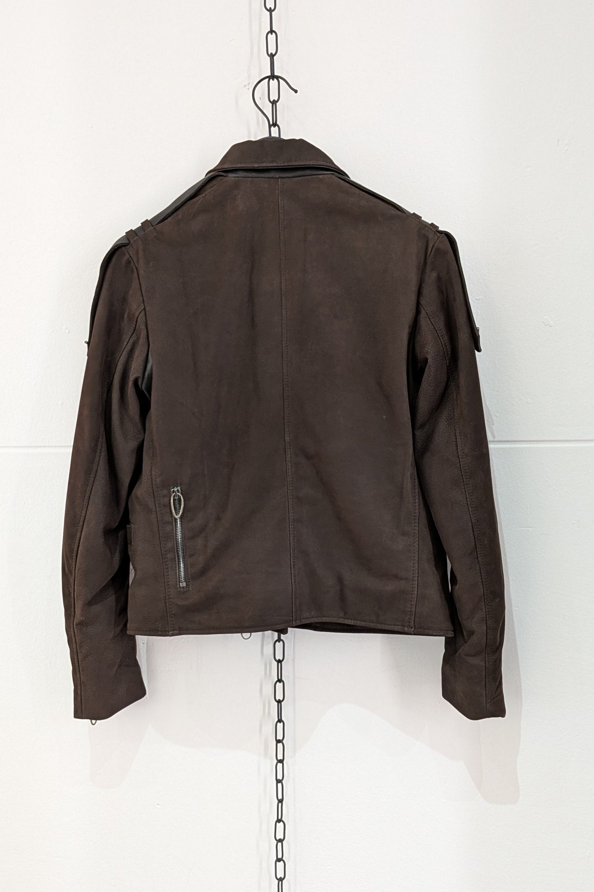 Daniel Basta Brown Leather Coat at LiLi The First boutique NYC