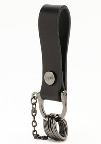 DISCORD YOHJI YAMAMOTO - KEYCHAIN LEATHER METAL RINGS