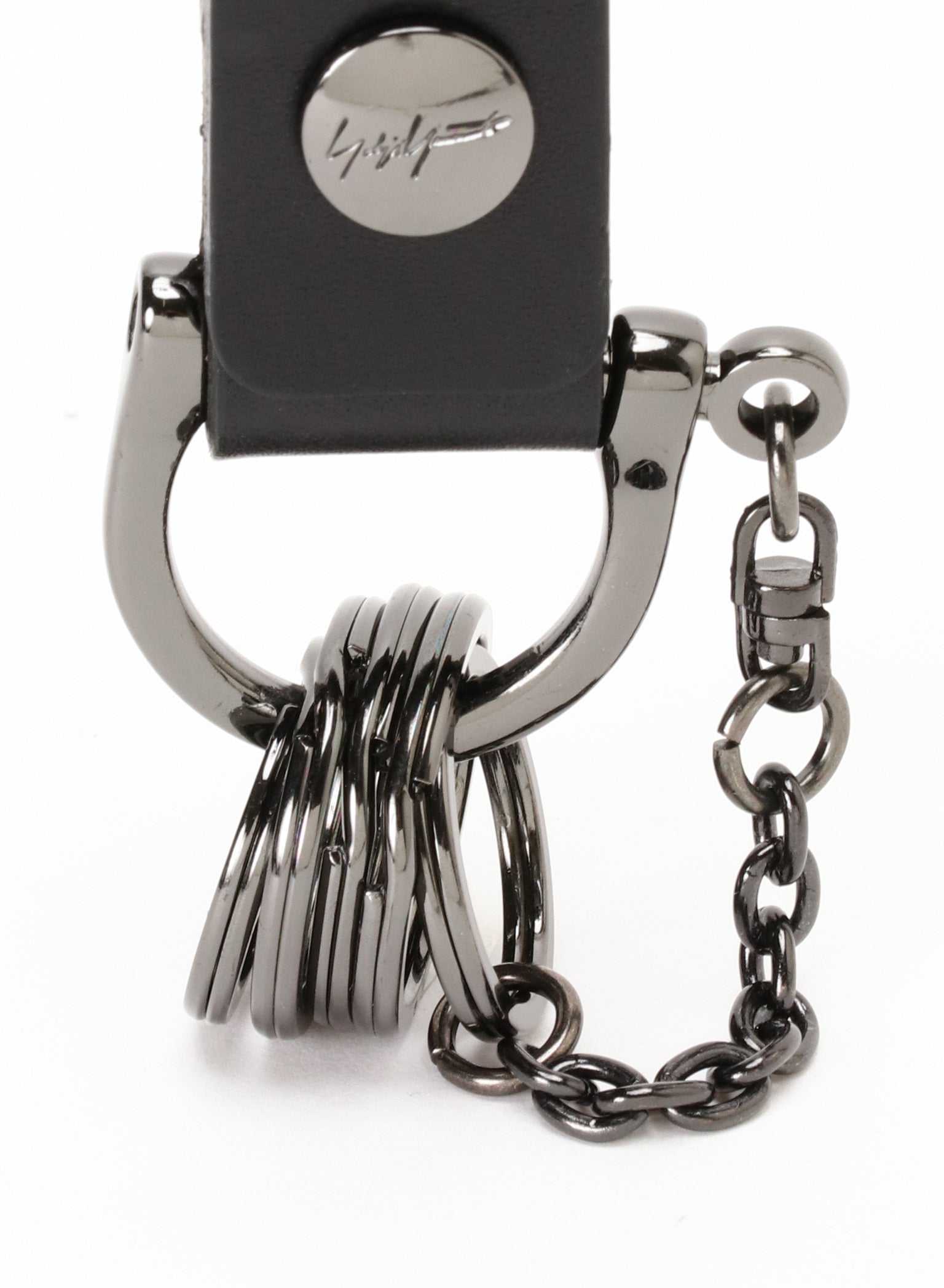 DISCORD YOHJI YAMAMOTO - KEYCHAIN LEATHER METAL RINGS