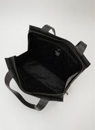 Yohji Yamamoto Discord shopping bag outside clasp detail black leather