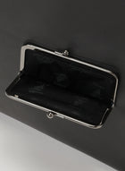 Yohji Yamamoto Discord shopping bag outside clasp detail black leather