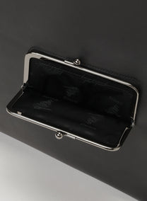 Yohji Yamamoto Discord shopping bag outside clasp detail black leather