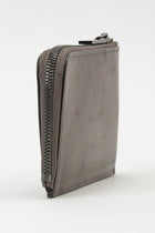 Yohji Yamamoto  Discord Flat Bronze Zip Wallet leather