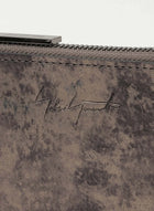 Yohji Yamamoto  Discord Flat Bronze Zip Wallet leather