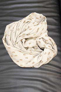 Geometric Cotton Scarf - Unisex