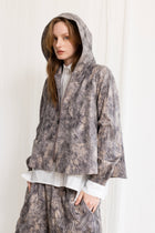 Gershon Bram - Jacket - Hood - Abstract - Crinkle
