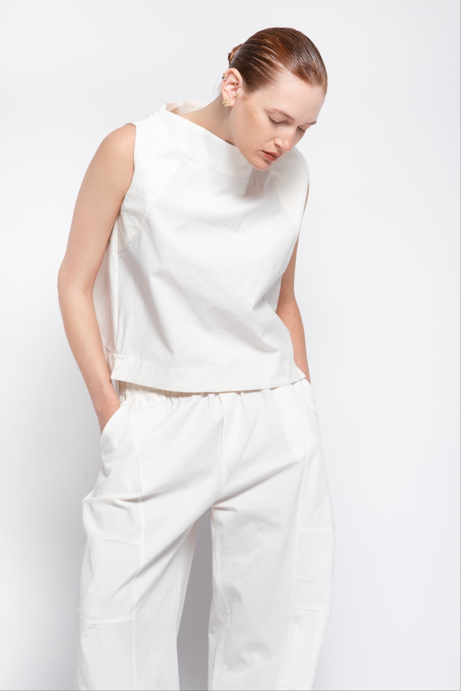 Gershon Bram - Pants - White - Elastic waist