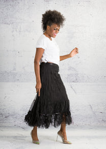 Gershon Bram - Skirt - Mesh - Black - Elastic