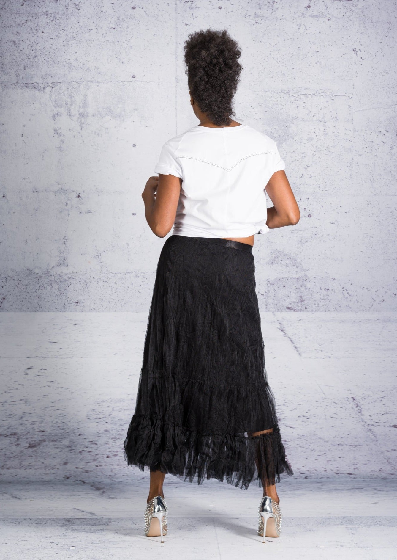 Gershon Bram - Skirt - Mesh - Black - Elastic