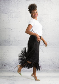 Gershon Bram - Skirt - Mesh - Black - Elastic