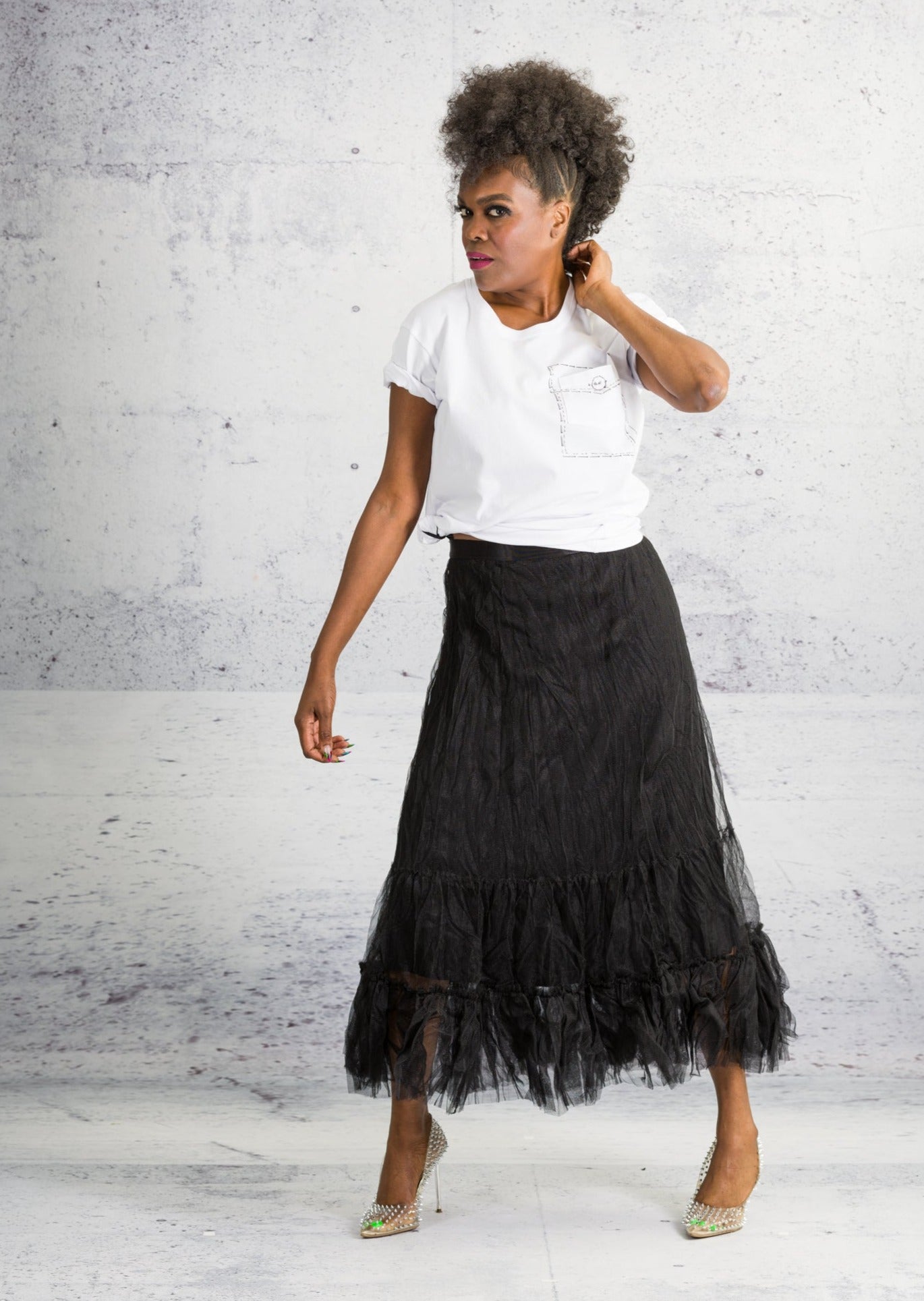 Gershon Bram - Skirt - Mesh - Black - Elastic
