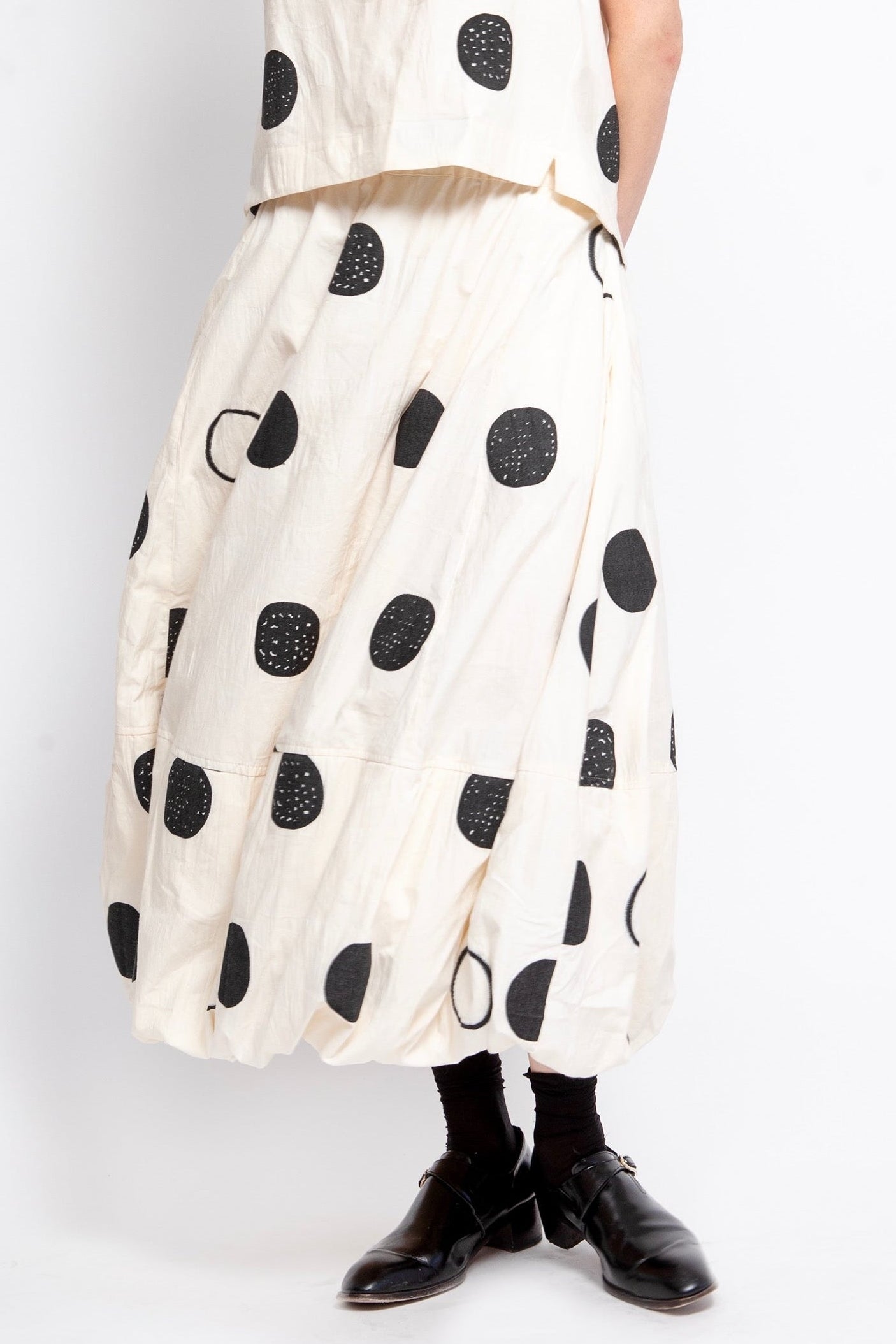 Gershon Bram - Skirt - Polka dots - Balloon - Cotton